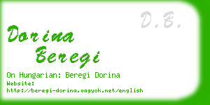 dorina beregi business card